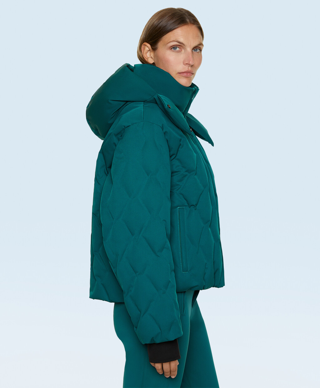 کاپشن پُر شده با لایه‌ی کَپیتونه مقاوم در برابر آب Primaloft® KAYAK برند oysho 614798632