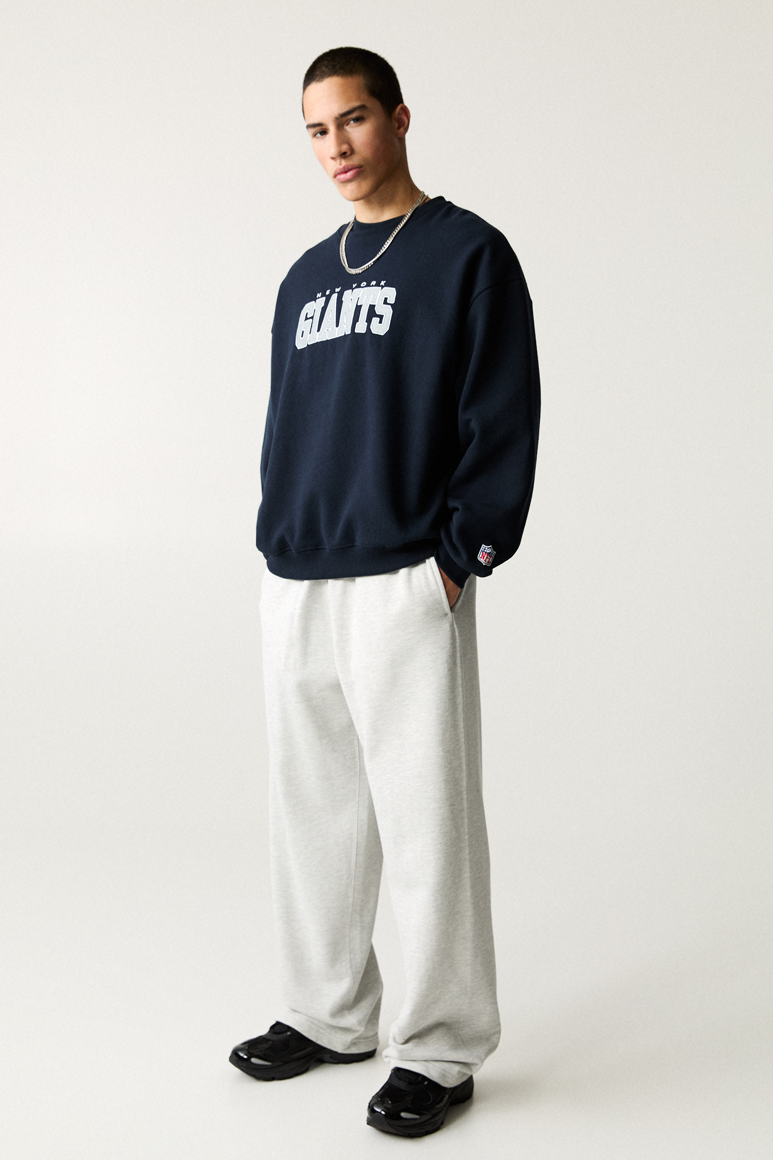 سویشرت چاپی نیویورک جاینتس برند PullAndBear 713897465