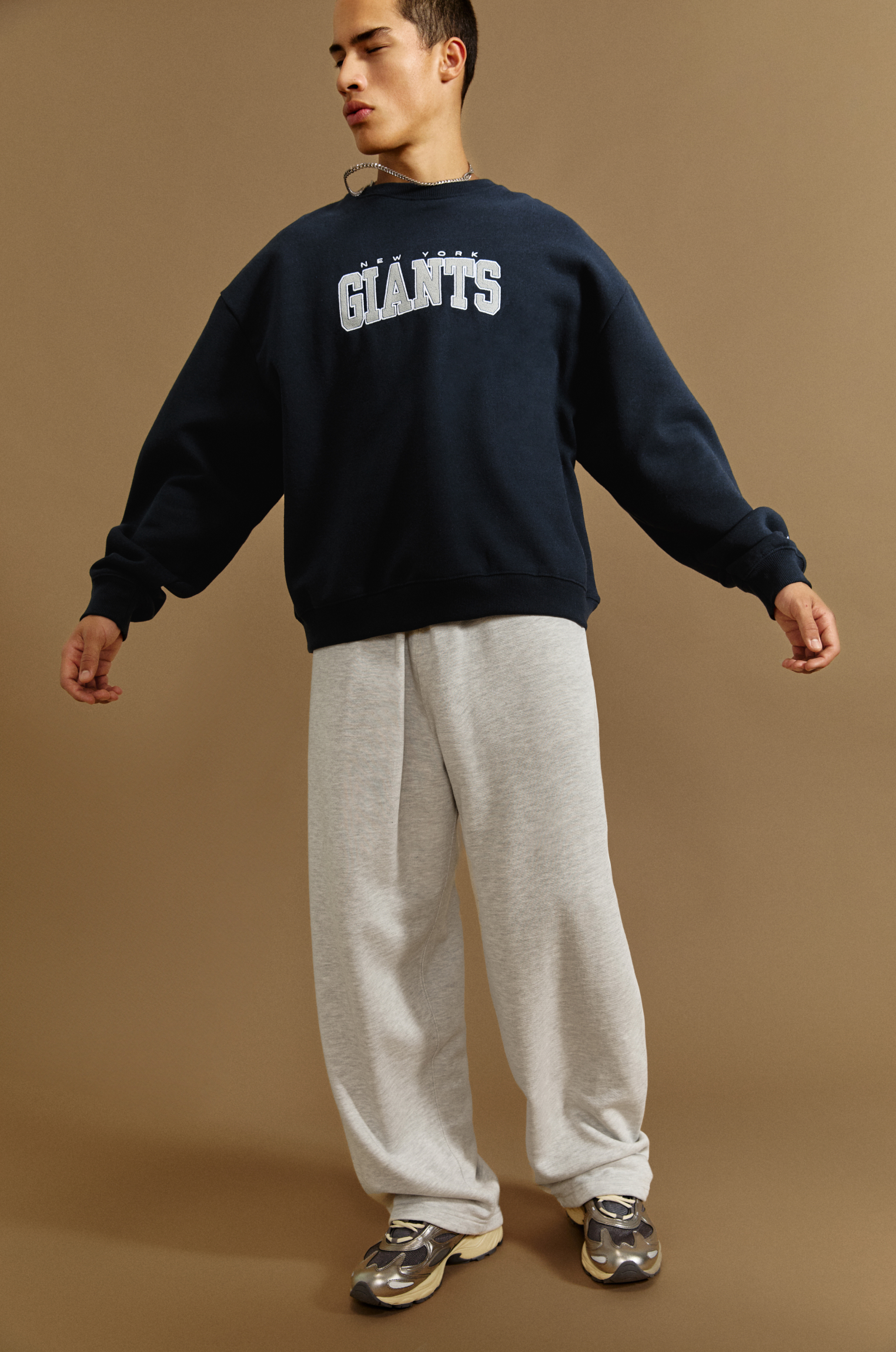 سویشرت چاپی نیویورک جاینتس برند PullAndBear 718805183
