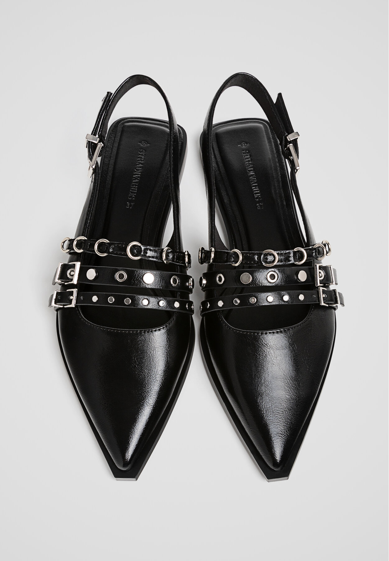 کفش تخت با بند توکالی برند Stradivarius