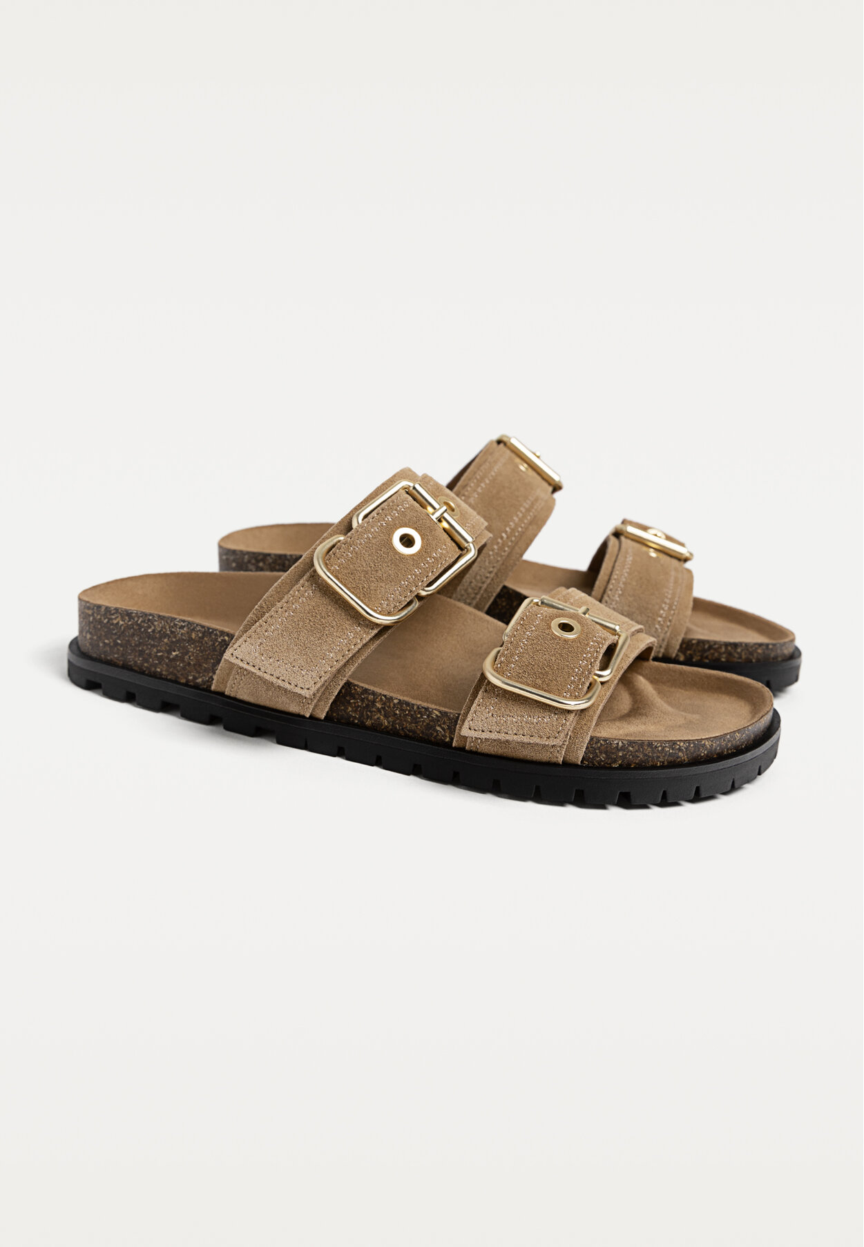 صندل چرم برند Stradivarius