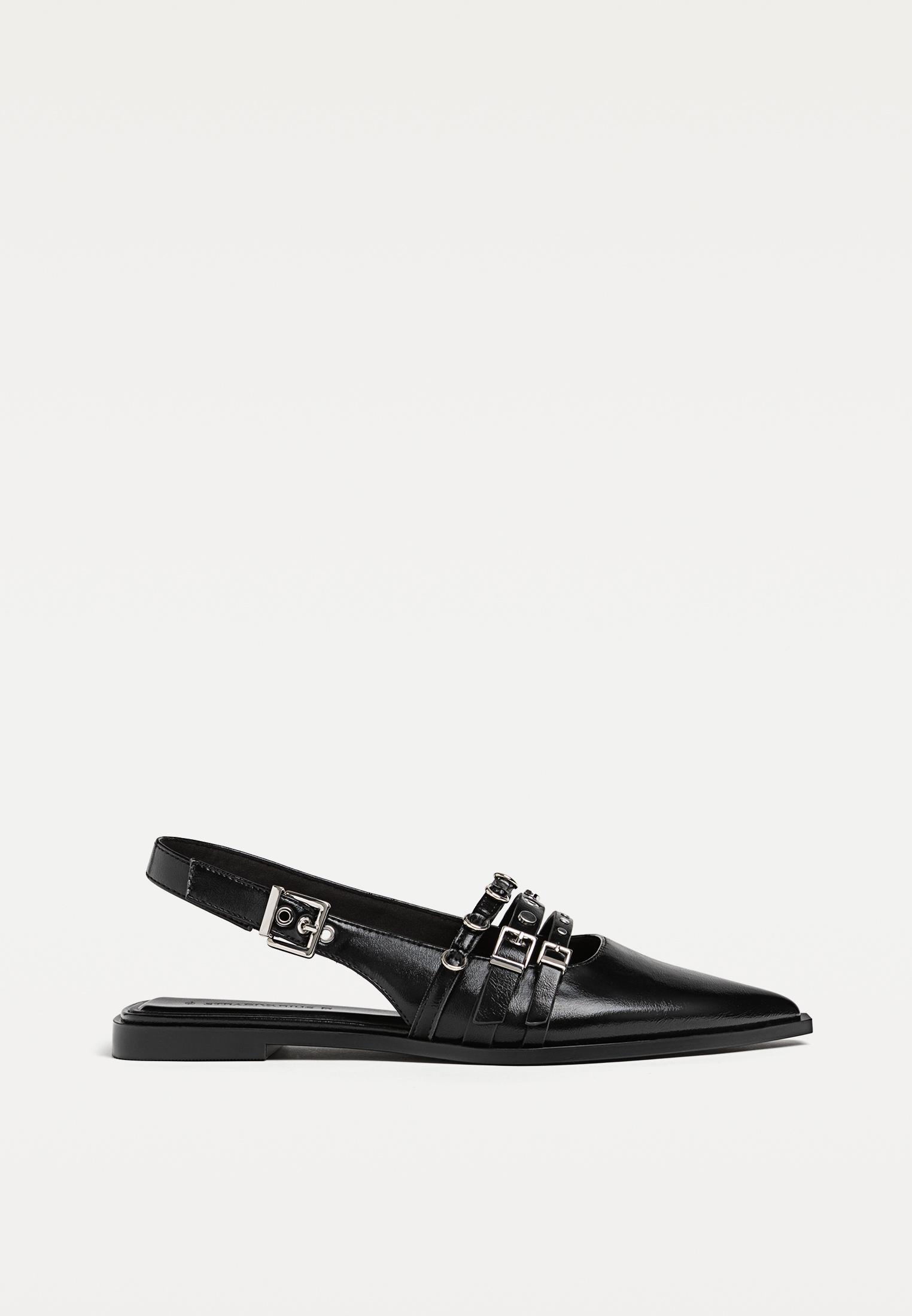 کفش تخت با بند توکالی برند Stradivarius