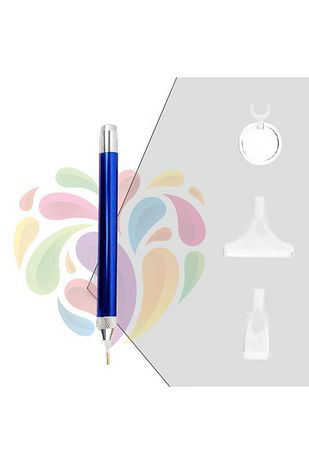 مداد نوری هنری - آبی - با ذره‌بین و نوک‌های ۴ تایی و ۱۰ تایی | E2020ak10