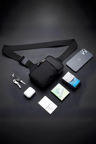 کیف بدن روزمره و مسافرتی با جیب مخصوص تلفن، مناسب برای استفاده مردانه و زنانه، از جنس پارچه ایمپرکتس برند av a dos 7746905