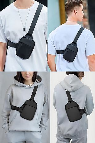کیف بدن روزمره و مسافرتی با جیب مخصوص تلفن، مناسب برای استفاده مردانه و زنانه، از جنس پارچه ایمپرکتس برند av a dos 7813672