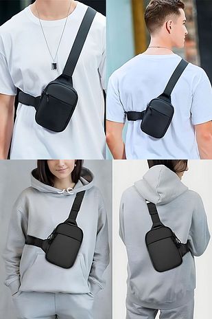 کیف بدن روزمره و مسافرتی با جیب مخصوص تلفن، مناسب برای استفاده مردانه و زنانه، از جنس پارچه ایمپرکتس برند av a dos 7976663
