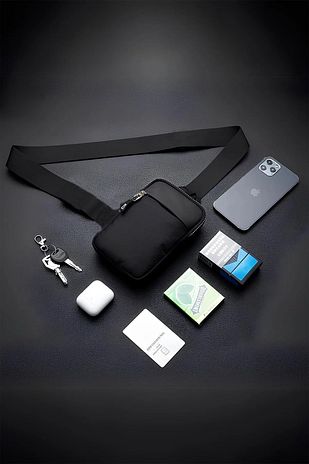 کیف بدن روزمره و مسافرتی با جیب مخصوص تلفن، مناسب برای استفاده مردانه و زنانه، از جنس پارچه ایمپرکتس برند av a dos 7976665