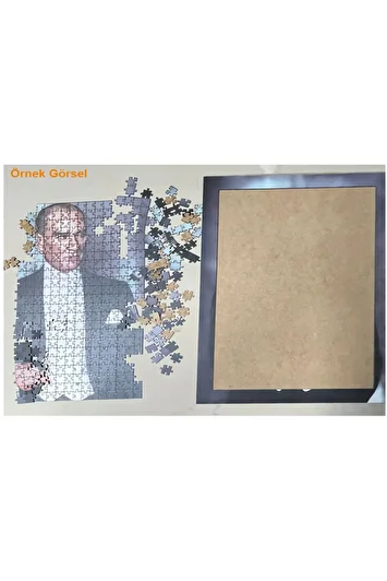جعبه گل دکوری دو طبقه با قاب، قابل آویزان، پازل چوبی 150 تکه 20x30 برند teona ahşap 171281542