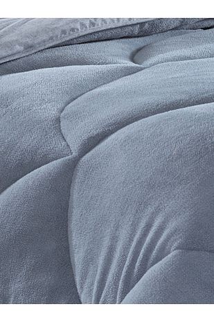 پتو یک‌نفره خاکستری ول‌سافت برند nanosoft 10914073