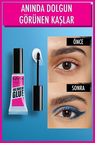 ژل ابرو فوری - ماسکارای شفاف تثبیت‌کننده ابرو برند nyx professional makeup 9134554