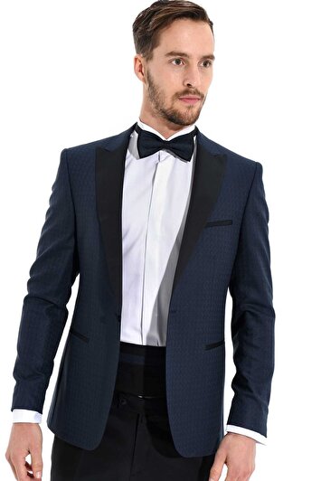 کت شلوار مردانه پارلمان تویل اسلیم فیت طرح دار سمکین برند morven 9503798