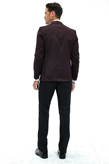 کت شلوار مردانه مدل مودنا با طرح جکارد در رنگ bordo تیره (قرمز تیره) و فیت اسلیم برند morven 9503807