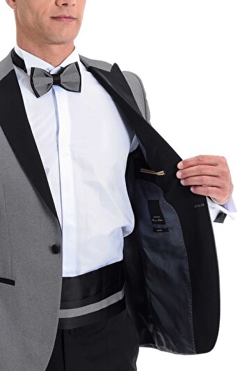 کت و شلوار دامادی مردانه مدل اسلیم فیت رنگ خاکستری متوسط برند Broadway برند morven 201734189