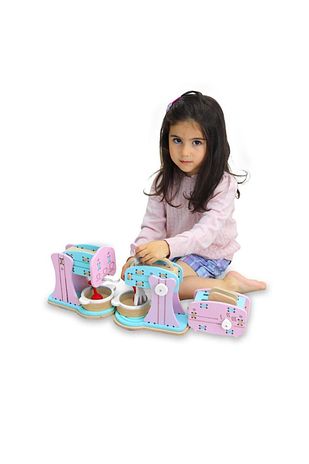ست وسایل آشپزخانه چوبی 1007 - اسباب بازی لولوبره برند nessiworld 407559028