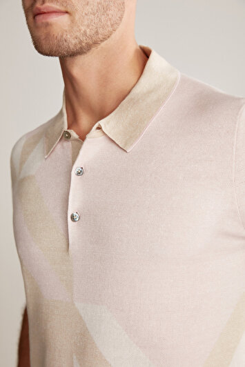 پلو تریکو رنگ شن با ترکیب کتان و پنبه برند hemington 1621283121