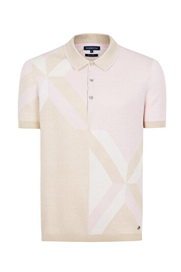 پلو تریکو رنگ شن با ترکیب کتان و پنبه برند hemington 1621283123