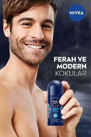 رول‌آن دئودورانت خشک و تازه مردانه ۵۰ میلی‌لیتری دو عددی برند Nivea 970464298