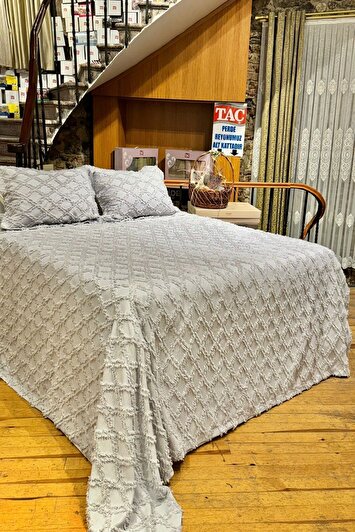 روکش تخت دو نفره بوهمی با پاپیون‌های آویزان برند best house decor 707737426