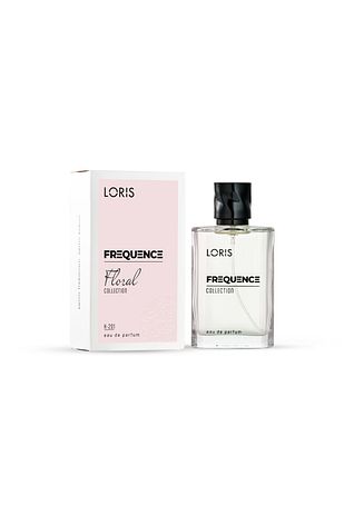 عطر زنانه K-201 فرکانس ادو پرفیوم 50 میلی‌لیتر با رایحه گل و میوه برند loris 937886363
