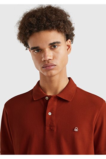 تی‌شرت پولوشرت کوتاه‌ آستین مردانه آبی روشن برند united colors of benetton 1580519633