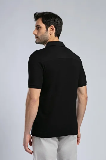 تی‌شرت یقه‌دار مردانه برند تایلن مشکی برند lee cooper 1579920867