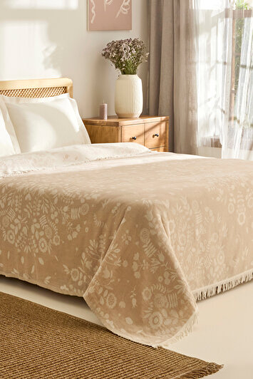 پیکه جاکار دو نفره برند گراسی بژ برند kaşmir home 1695667555