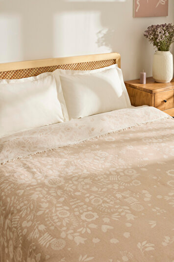 پیکه جاکار دو نفره برند گراسی بژ برند kaşmir home 1695667558