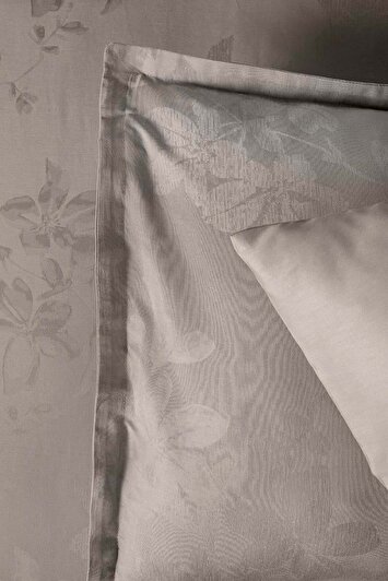 ست روتختی دونفره ساتن طرح پرل بژ برند altınbaşak 1560026534