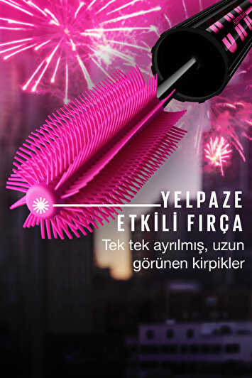 ماسکارا برند لَش سنسشِنال فایرورک الکترو بلک برند maybelline new york 2340940074