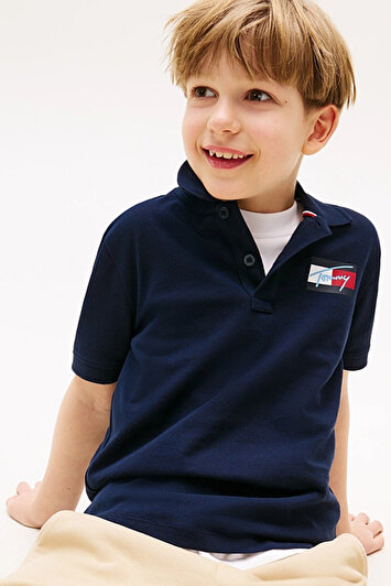 پولو مردانه برند تامی اسکریپت با طرح پرچم برند Tommy Hilfiger 1624125529
