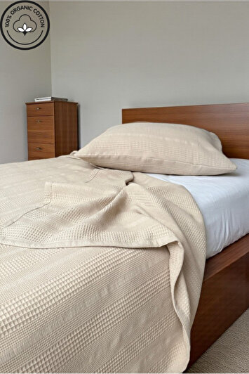 تک‌نفره پیکه ۱۰۰٪ پنبه با حاشیه (پیکه-۱۶۰x۲۳۰، کاور بالش-۵۰*۷۰) نرم و تنفس‌پذیر برند vessİnohome 1722899687