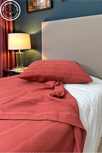 تک‌نفره پیکه ۱۰۰٪ پنبه با حاشیه (پیکه-۱۶۰x۲۳۰، کاور بالش-۵۰*۷۰) نرم و تنفس‌پذیر