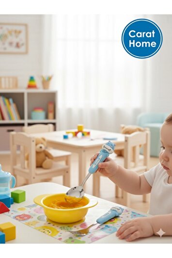 ست قاشق و چنگال کودک استیل ضد زنگ فوق‌العاده لوکس