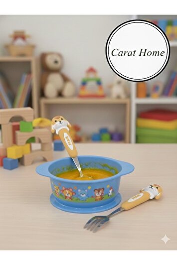 ست قاشق و چنگال کودک استیل ضد زنگ فوق‌العاده لوکس برند tasarım evi 2350929887