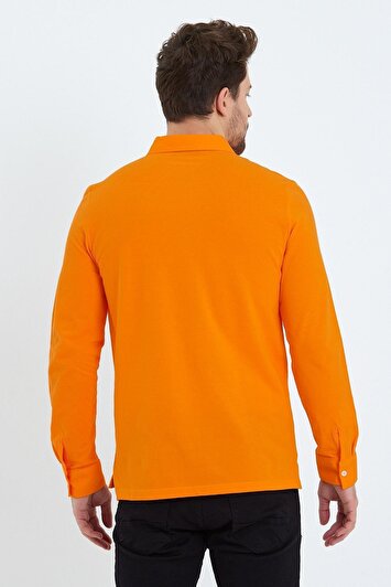 تی‌شرت مردانه یقه‌پولویی راحتی با آستین بلند، رنگ مشکی برند enque 617039582