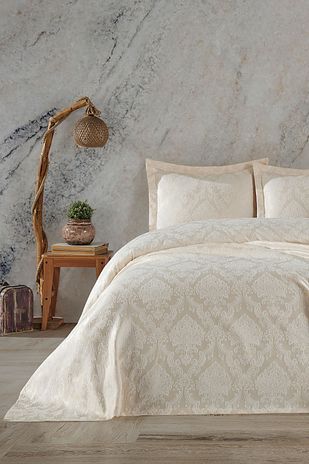 ست روتختی دو نفره دورا (کرمی) برند bİrhome 4999164