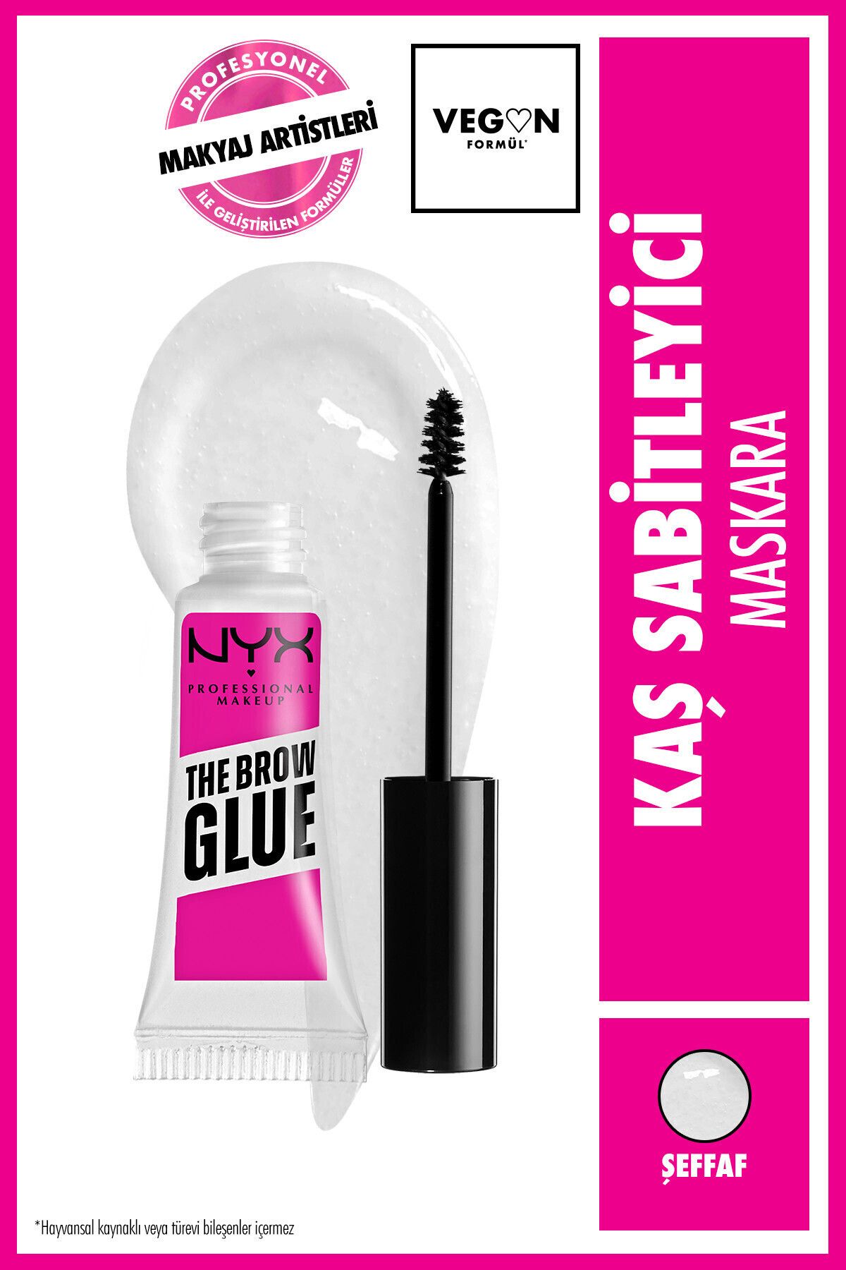 ژل ابرو فوری - ماسکارای شفاف تثبیت‌کننده ابرو برند nyx professional makeup