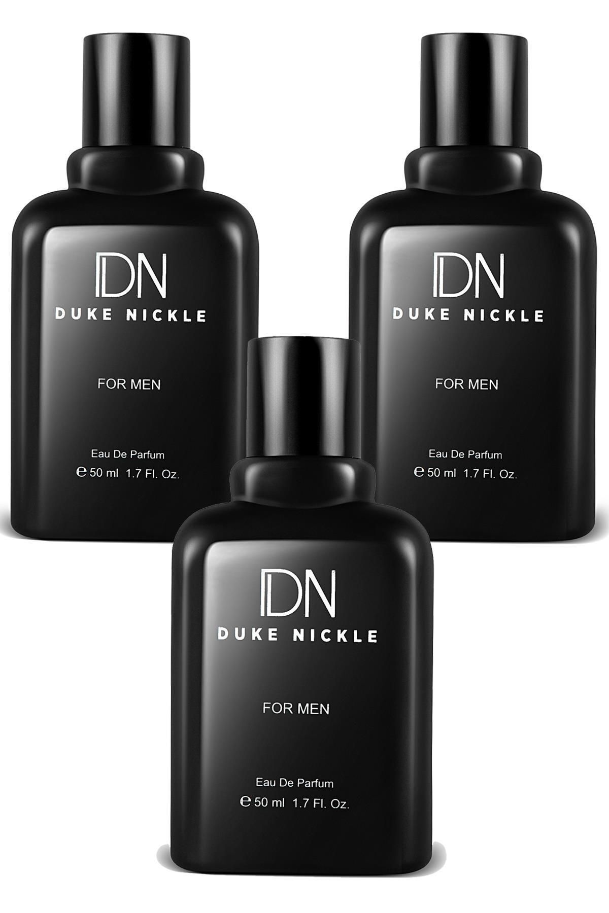 ست ادکلن مردانه ۳ تایی - عطر وانیل تازه و ماندگار ۵۰ میلی لیتر برند duke nickle