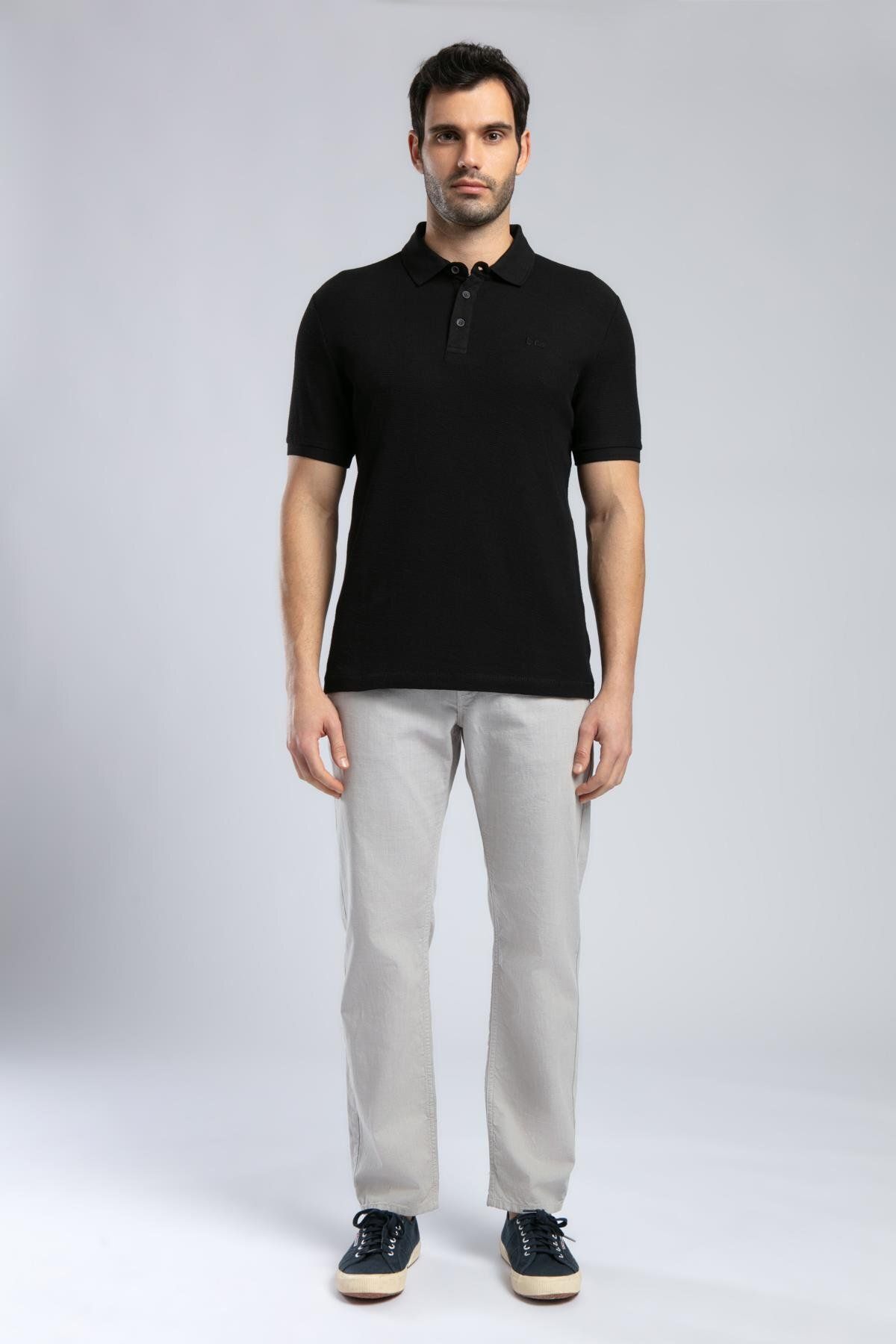 تی‌شرت یقه‌دار مردانه برند تایلن مشکی برند lee cooper