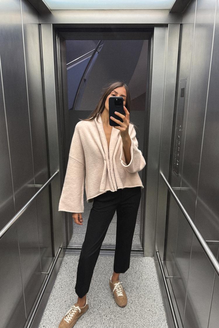 شلوار نرم تا مچ برند Zara
