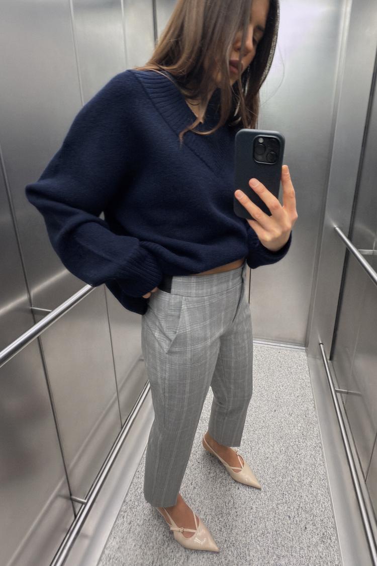 شلوار نرم تا مچ پا برند Zara