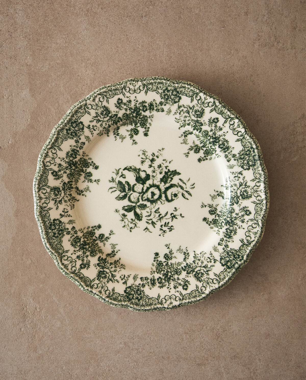 بشقاب شام سفالی طرح گلدار برند ZaraHome 9795941