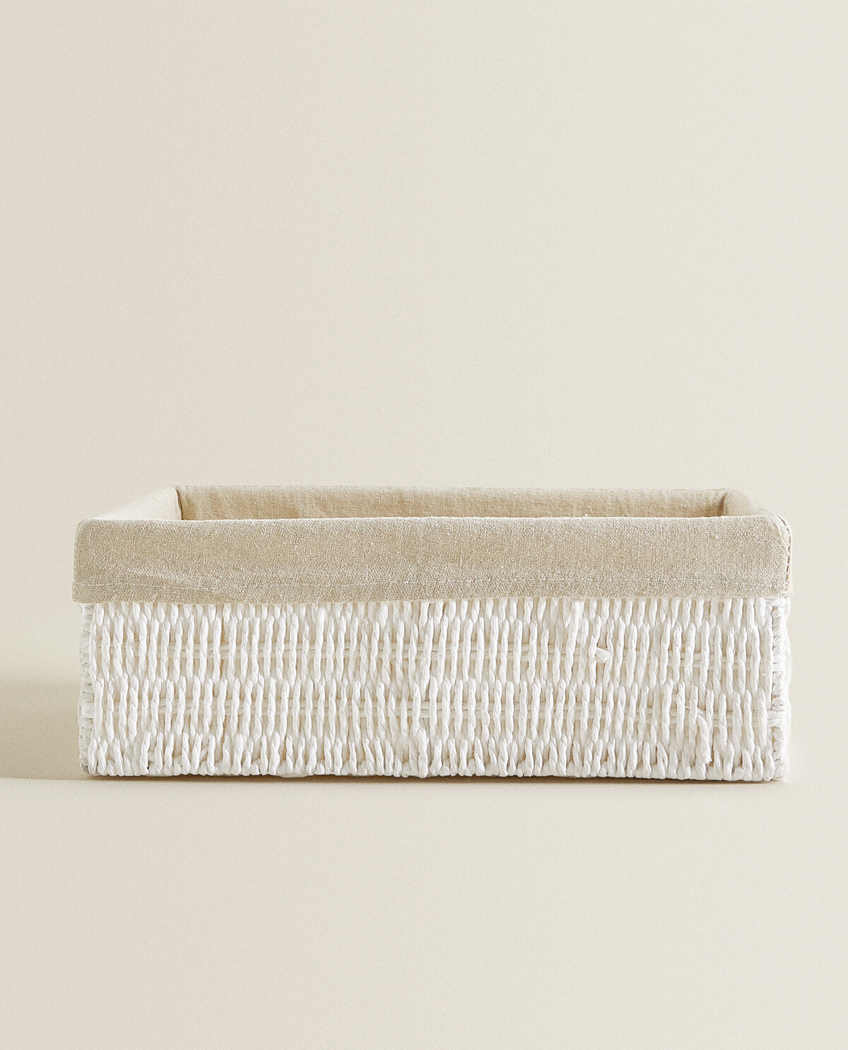 سبد داخلی مستطیلی پارچه‌ای برند ZaraHome 9800600