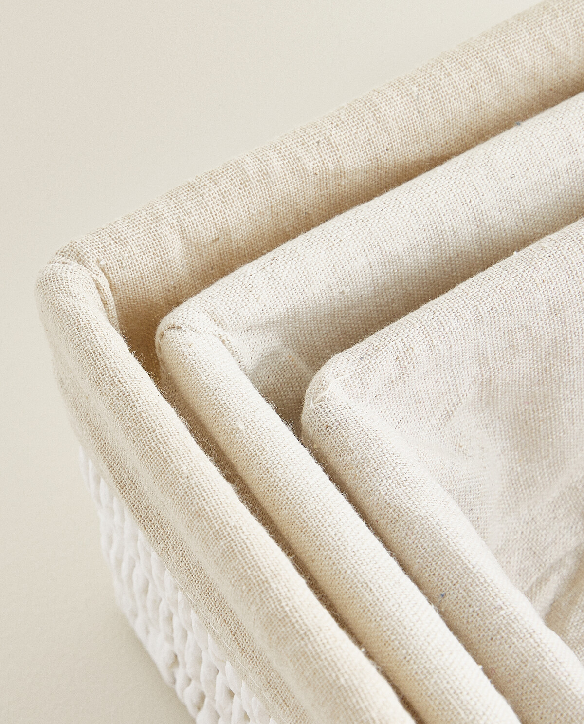 سبد داخلی مستطیلی پارچه‌ای برند ZaraHome 3758867