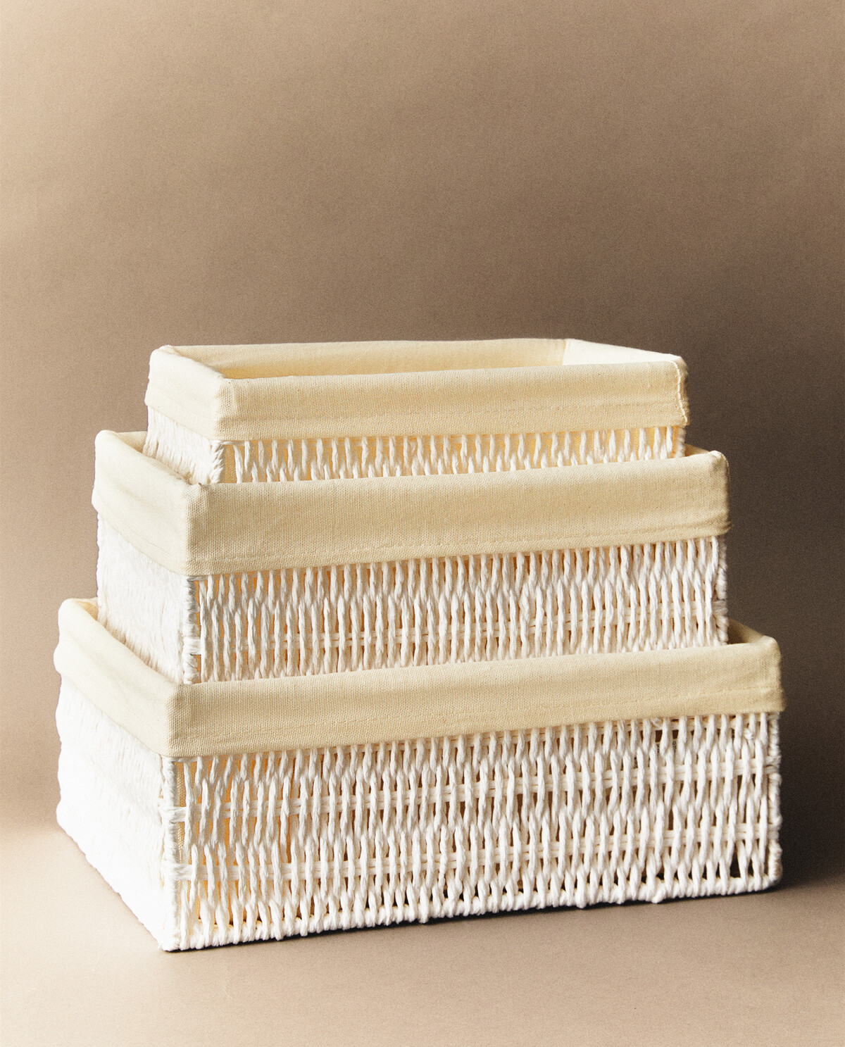 سبد داخلی مستطیلی پارچه‌ای برند ZaraHome 1340345571