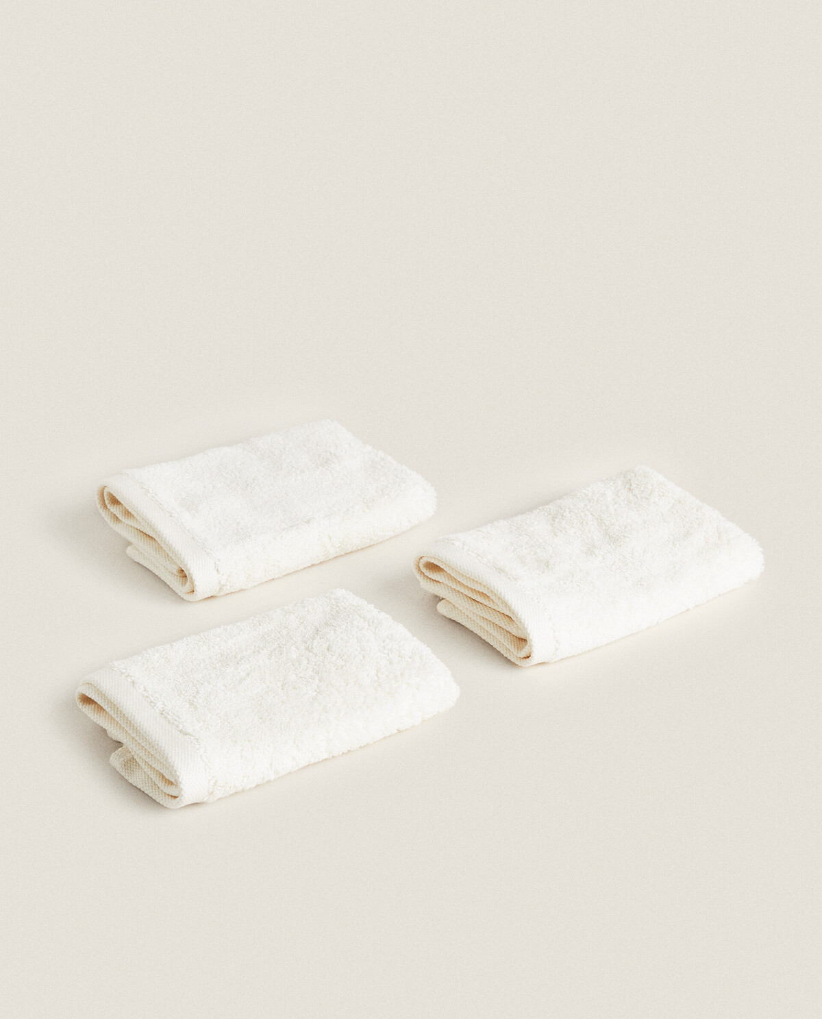 بسته حوله‌های دستی با کیفیت بالا از جنس پنبه (بسته ۳ عددی) برند ZaraHome 2276856722